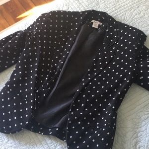 Size small woman’s blazer polka dots